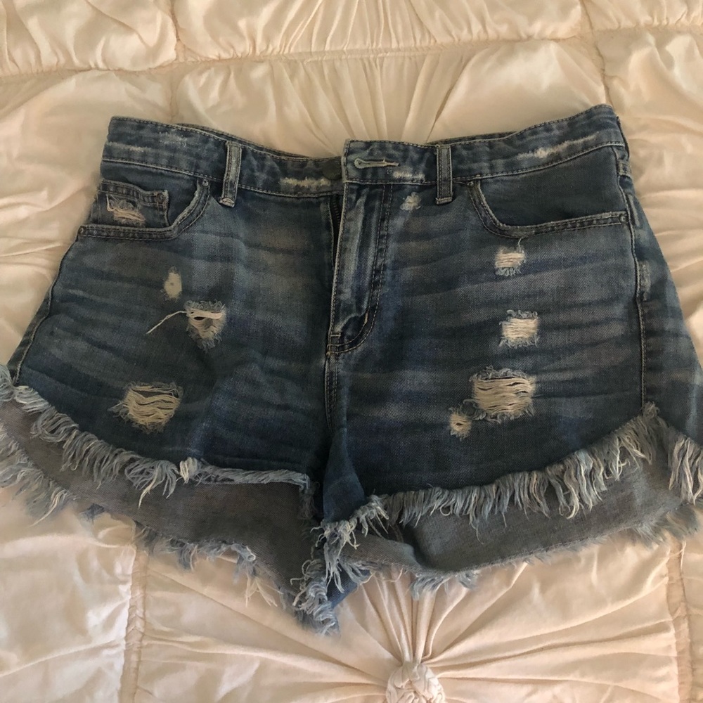 Free people high rise jean short